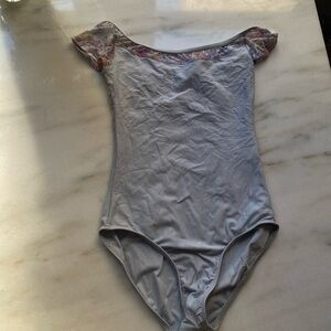 Floral Cap Sleeve Leotard